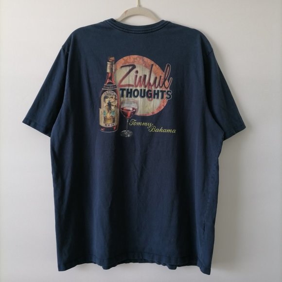 Tommy Bahama Men's Navy Blue Tee Size XL Relaxed Blemish - Picture 2 of 6